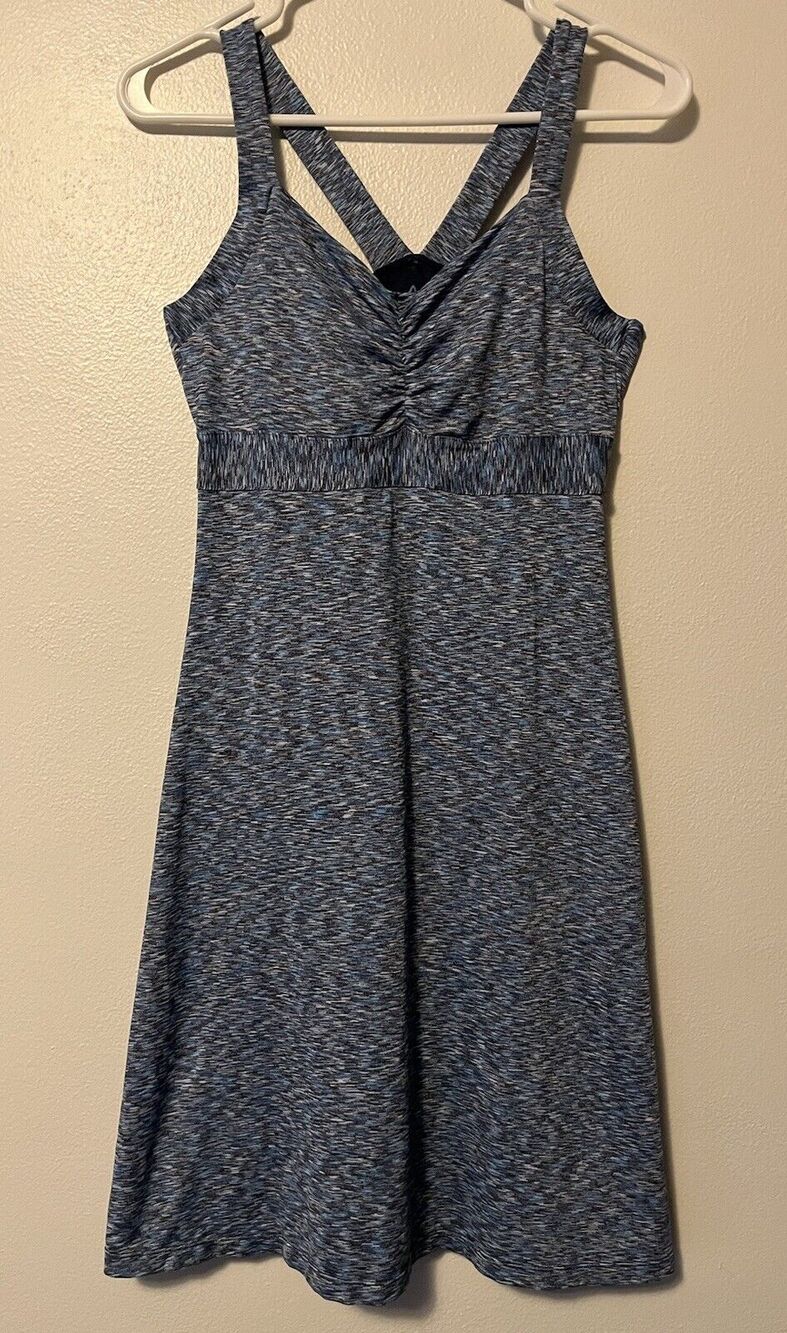 prAna Women’s Dress Size Small Space Dye Amaya Athletic Racerback Blue No Pads